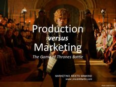 Production vs. Marketing: Game of Thrones Battle